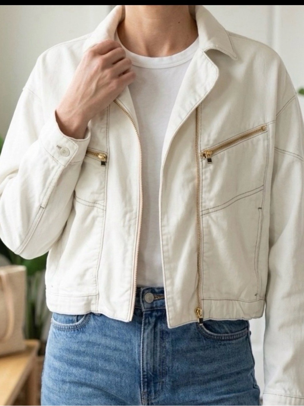 NWOT We The Free Urban cropped jacket.